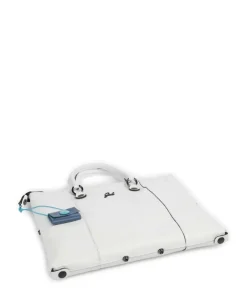 Icon G3 Plus Rucksack-Tasche genarbtes Kalbsleder weiß