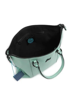 Icon G3 Plus Rucksack-Tasche genarbtes Kalbsleder türkis