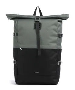 Icon L Rolltop Rucksack 16″ recyceltes Polyester schwarz/grün