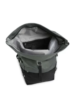 Icon L Rolltop Rucksack 16″ recyceltes Polyester schwarz/grün