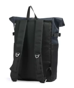 Icon M Rolltop Rucksack 14″ recyceltes Polyester schwarz/blau