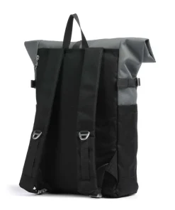 Icon M Rolltop Rucksack 14″ recyceltes Polyester schwarz/grün