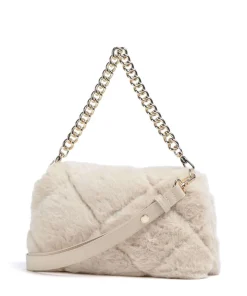 Icon M Schultertasche Kunstfell beige