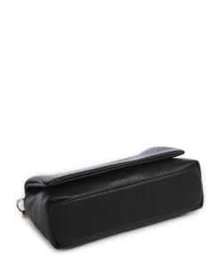 Icon M Schultertasche Lederimitat schwarz