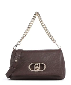 Icon M Schultertasche Lederimitat dunkelbraun