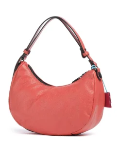 Icon Maite Schultertasche genarbtes Kalbsleder rot