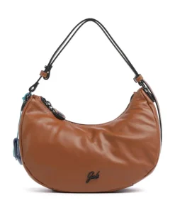 Icon Maite Schultertasche genarbtes Kalbsleder braun