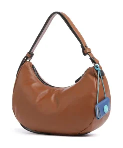Icon Maite Schultertasche genarbtes Kalbsleder braun