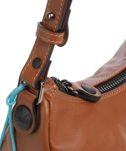 Icon Maite Schultertasche genarbtes Kalbsleder braun