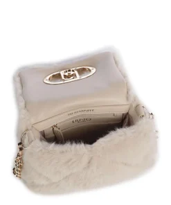 Icon S Schultertasche Kunstfell beige