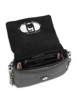 Icon S Schultertasche Polyester schwarz/silber