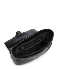 Iconic Snakes Puffy Schultertasche Lederimitat schwarz