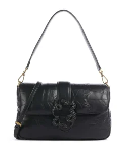 Iconic Snakes Puffy Schultertasche Lederimitat schwarz