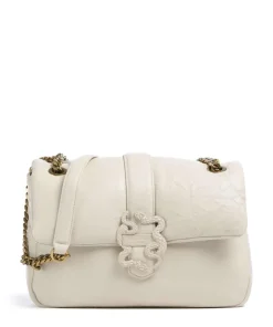 Iconic Snakes Puffy Schultertasche Lederimitat creme