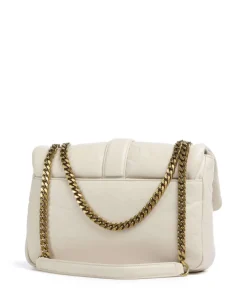 Iconic Snakes Puffy Schultertasche Lederimitat creme