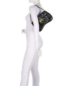 Iconic Snakes Schultertasche Lederimitat schwarz