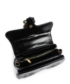 Iconic Snakes Schultertasche Lederimitat schwarz