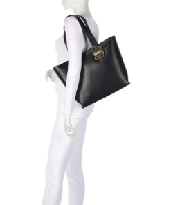 Iconic Snakes Shopper Lederimitat schwarz