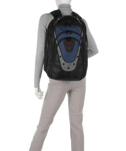 Icons Ibex Laptop-Rucksack 17″ recyceltes Polyester schwarz/blau