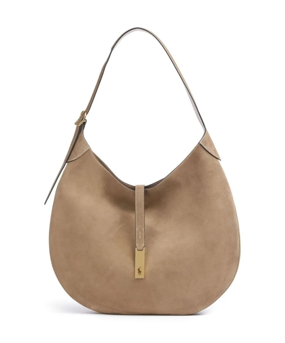 ID Collection Medium Beuteltasche aufgerautes Leder beige