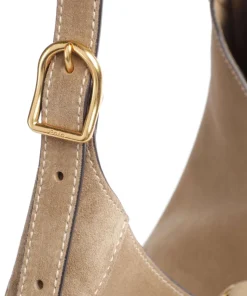 ID Collection Medium Beuteltasche aufgerautes Leder beige