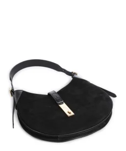 ID Collection Small Beuteltasche aufgerautes Rindsleder schwarz