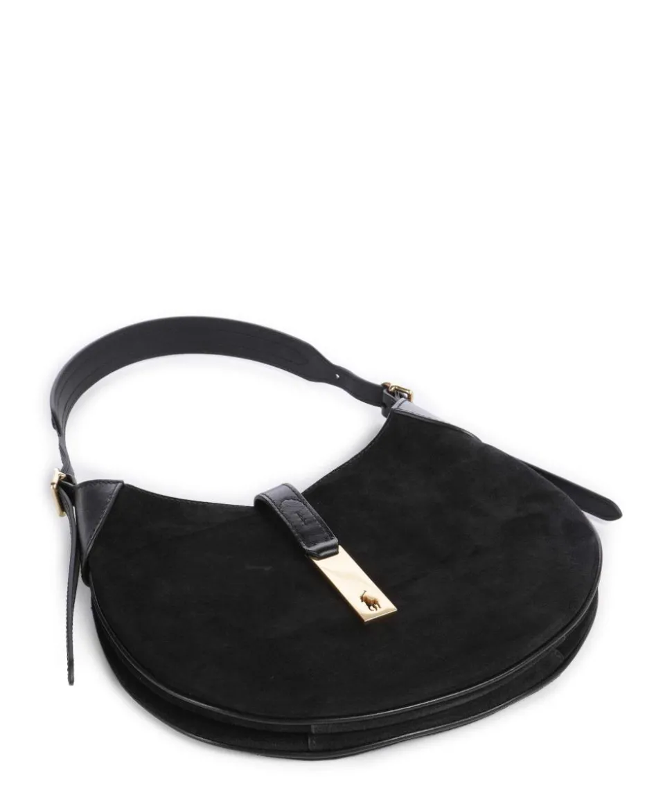 ID Collection Small Beuteltasche aufgerautes Rindsleder schwarz