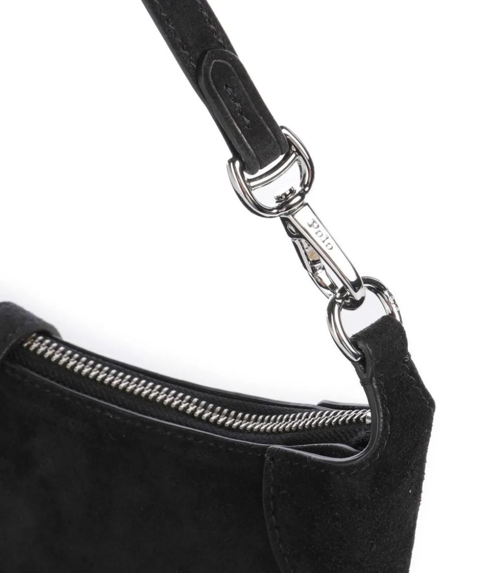 ID Collection Small Beuteltasche aufgerautes Rindsleder schwarz