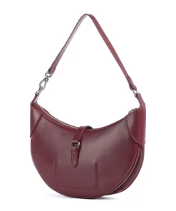 ID Collection Small Schultertasche fein genarbtes Rindsleder bordeaux