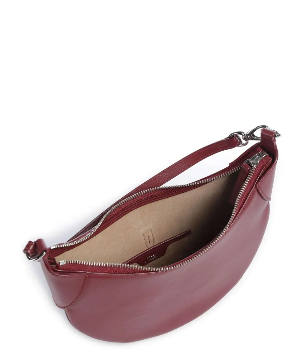 ID Collection Small Schultertasche fein genarbtes Rindsleder bordeaux