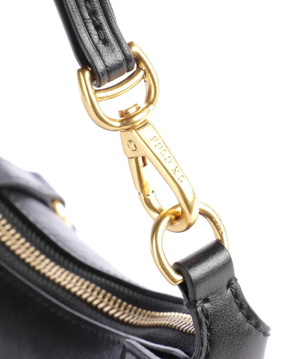 ID Collection Small Schultertasche fein genarbtes Rindsleder schwarz