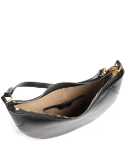 ID Collection Small Schultertasche fein genarbtes Rindsleder schwarz