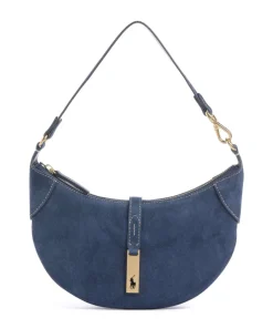 ID Collection Small Schultertasche aufgerautes Rindsleder dunkelblau