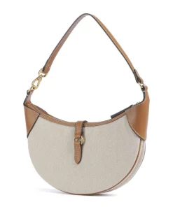 ID Collection Small Schultertasche Baumwolle beige/braun