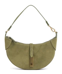 ID Collection Small Schultertasche aufgerautes Rindsleder olivgrün