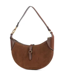 ID Collection Small Schultertasche aufgerautes Rindsleder braun