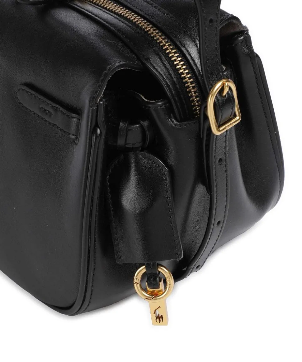 ID Collection Small Schultertasche fein genarbtes Rindsleder schwarz