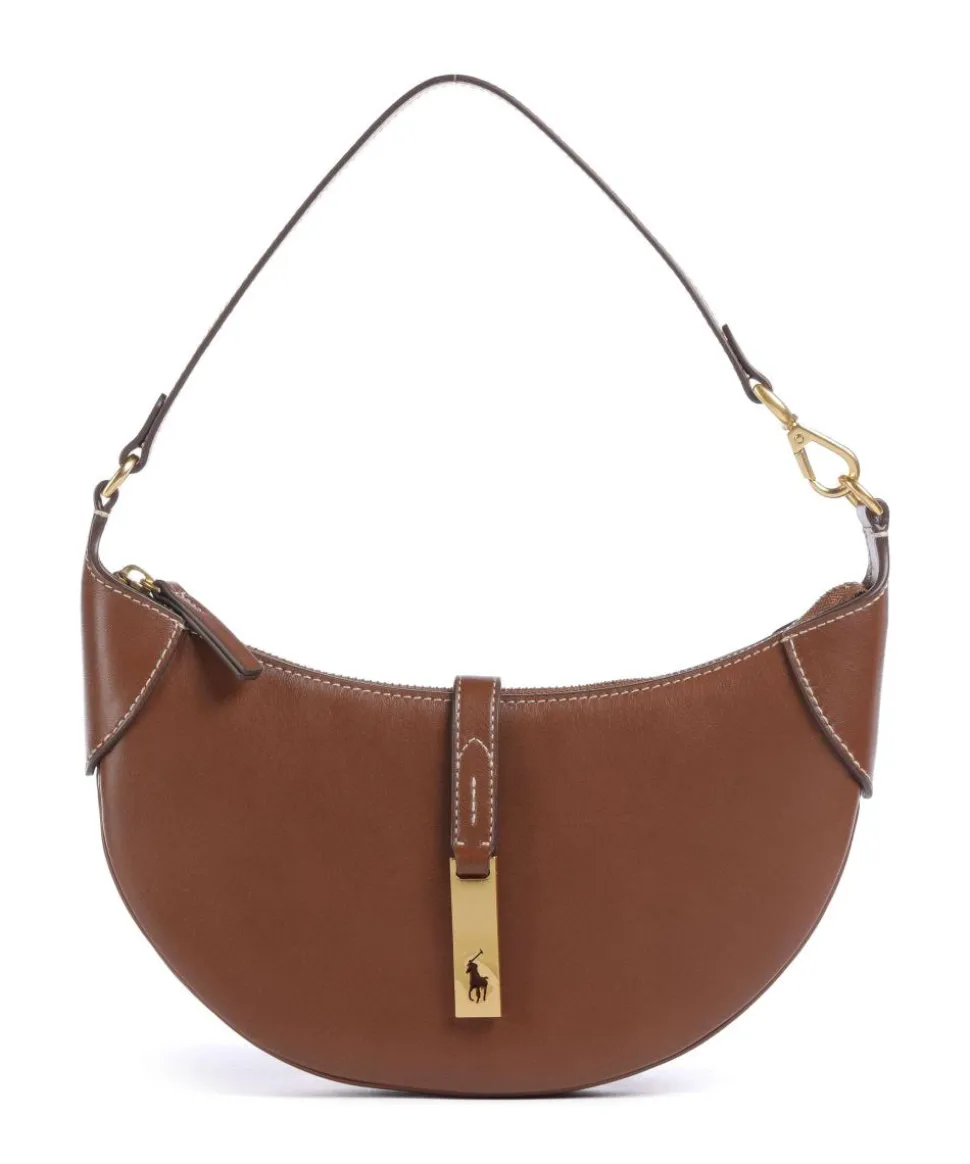 ID Collection Small Schultertasche fein genarbtes Rindsleder braun