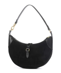 ID Collection Small Schultertasche aufgerautes Rindsleder schwarz