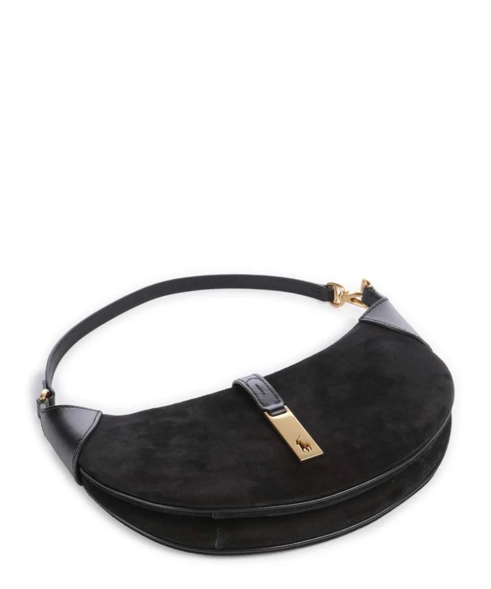 ID Collection Small Schultertasche aufgerautes Rindsleder schwarz