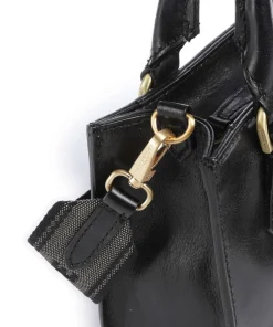 Ida Handtasche fein genarbtes Rindsleder schwarz