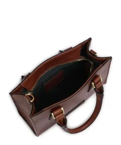 Ida Handtasche fein genarbtes Rindsleder braun