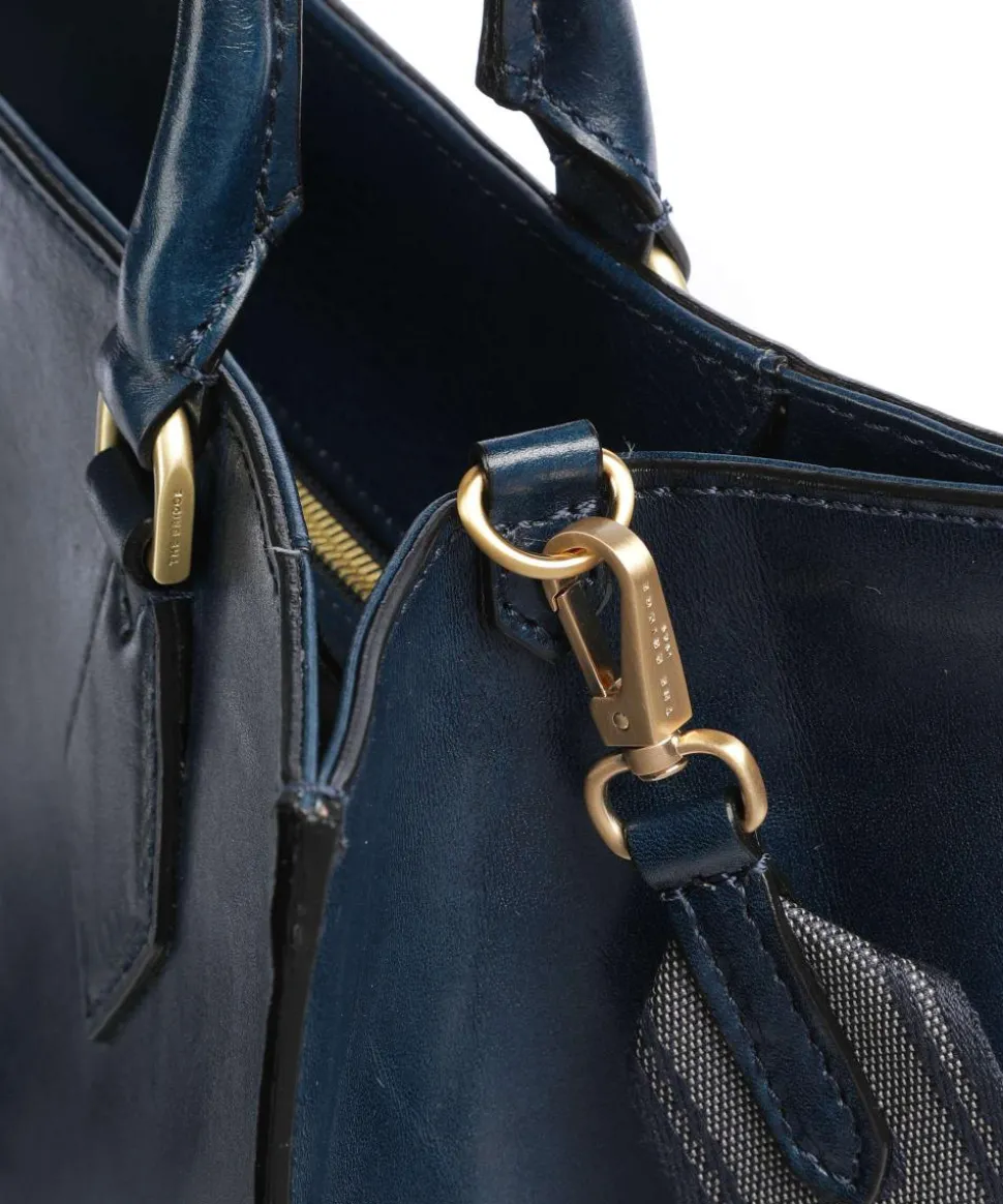 Ida Handtasche fein genarbtes Rindsleder dunkelblau