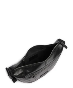 Igor Umhängetasche fein genarbtes Rindsleder schwarz