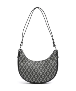 Ikon IT Schultertasche Lederimitat schwarz