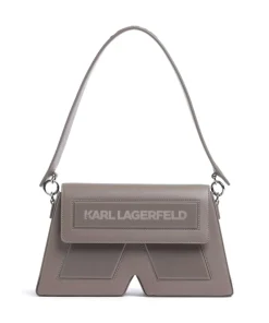 Ikon K Schultertasche recyceltes Leder, Polyurethane taupe