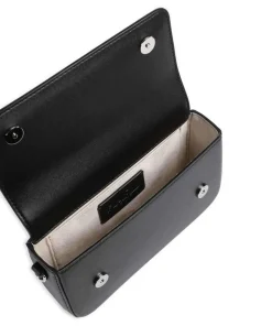 Ikon K Small Umhängetasche recyceltes Leder schwarz