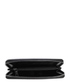 Ikon Mono Geldbörse Lederimitat schwarz