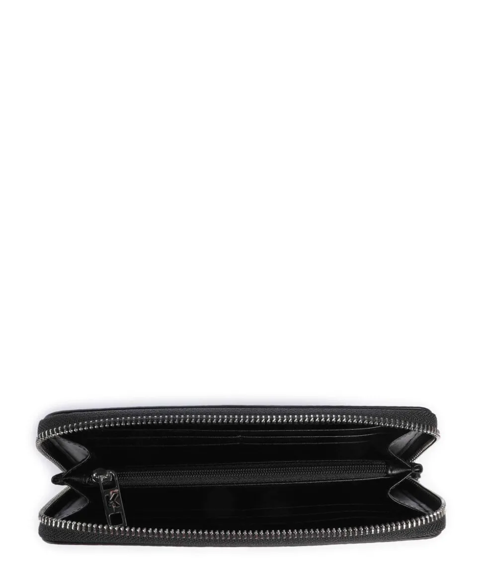 Ikon Mono Geldbörse Lederimitat schwarz