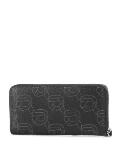 Ikon Mono Geldbörse Lederimitat schwarz